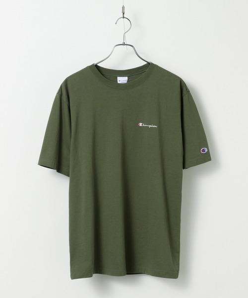 Champion(チャンピオン)の「Champion for tk.TAKEO KIKUCHI ロゴ刺繍Tシャツ(Tシャツ/カットソー・メンズ・ホワイト/ブラック/ネイビー/カーキ/ブルー/ボルドー/チャコール/ピンク系/ライトグリーン/オリーブ/レッド系1・01/02/03)」の4枚目の写真