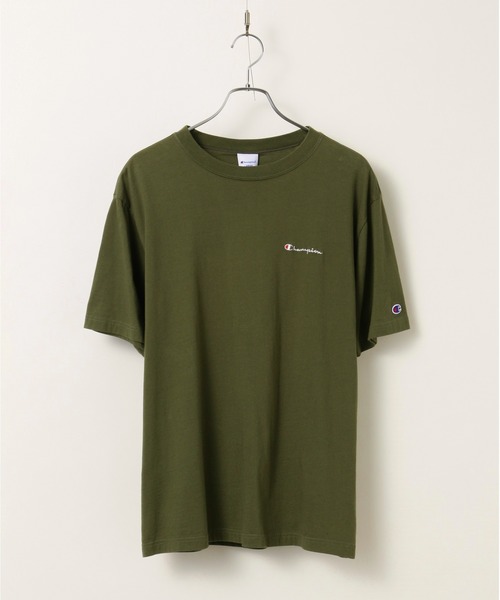 Champion(チャンピオン)の「Champion for tk.TAKEO KIKUCHI ロゴ刺繍Tシャツ(Tシャツ/カットソー・メンズ・ホワイト/ブラック/ネイビー/カーキ/ブルー/ボルドー/チャコール/ピンク系/ライトグリーン/オリーブ/レッド系1・01/02/03)」の5枚目の写真