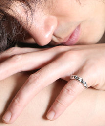 【YArKA/ヤーカ】[two pcs one series]  stads ring<nikoichi1>/[ニコイチシリーズ]スタッズリング
