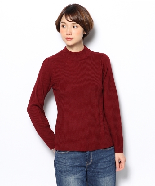 MAJESTIC LEGON（マジェスティックレゴン）の「リブちびタートル（ニット/セーター・レディース・アイボリー/ブラック/ブラック系その他/ブルー/レッド系その他/ブルー系その他・FREE）」の8枚目の写真