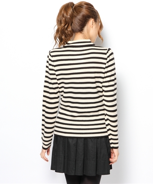 MAJESTIC LEGON（マジェスティックレゴン）の「リブちびタートル（ニット/セーター・レディース・アイボリー/ブラック/ブラック系その他/ブルー/レッド系その他/ブルー系その他・FREE）」の11枚目の写真