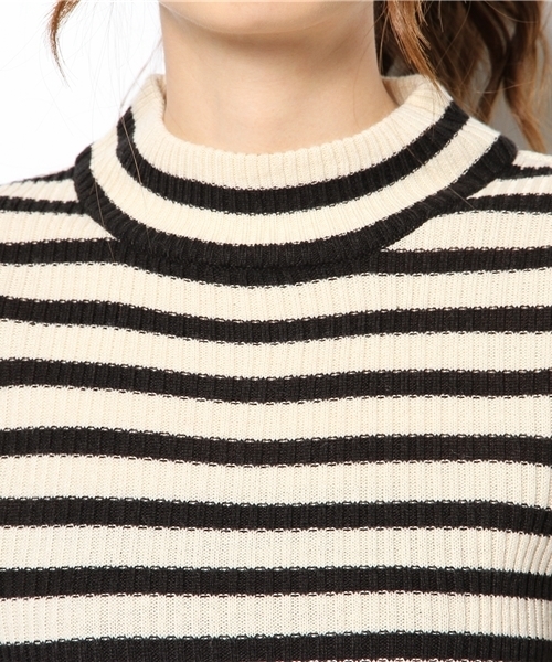 MAJESTIC LEGON（マジェスティックレゴン）の「リブちびタートル（ニット/セーター・レディース・アイボリー/ブラック/ブラック系その他/ブルー/レッド系その他/ブルー系その他・FREE）」の12枚目の写真