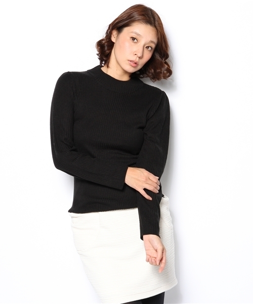 MAJESTIC LEGON（マジェスティックレゴン）の「リブちびタートル（ニット/セーター・レディース・アイボリー/ブラック/ブラック系その他/ブルー/レッド系その他/ブルー系その他・FREE）」の17枚目の写真