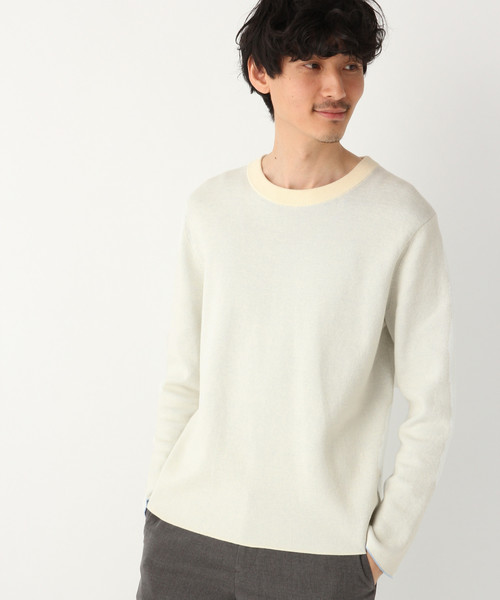 GLOBAL WORK（グローバルワーク）の「ハイショクニットプルオーバー/821525（ニット/セーター・メンズ・ホワイト/ネイビー/ミント・SMALL/MEDIUM/LARGE/X-LARGE）」の2枚目の写真