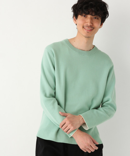 GLOBAL WORK（グローバルワーク）の「ハイショクニットプルオーバー/821525（ニット/セーター・メンズ・ホワイト/ネイビー/ミント・SMALL/MEDIUM/LARGE/X-LARGE）」の3枚目の写真