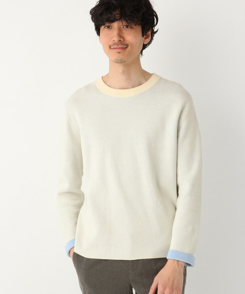 GLOBAL WORK（グローバルワーク）の「ハイショクニットプルオーバー/821525（ニット/セーター・メンズ・ホワイト/ネイビー/ミント・SMALL/MEDIUM/LARGE/X-LARGE）」の17枚目の写真