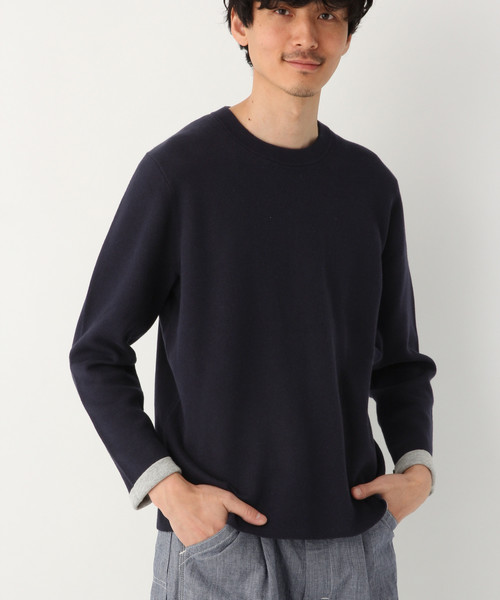 GLOBAL WORK（グローバルワーク）の「ハイショクニットプルオーバー/821525（ニット/セーター・メンズ・ホワイト/ネイビー/ミント・SMALL/MEDIUM/LARGE/X-LARGE）」の4枚目の写真