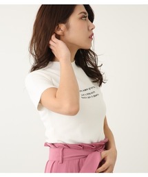 rienda | message logo Knit Tee(ニット/セーター)