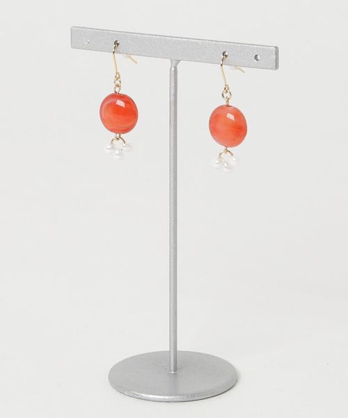 tone(トーン)の「【tschuss(チュース)】"PETITE" ピアス(ピアス(両耳用)・レディース・ピンク/オレンジ/ブルー/イエロー/グリーン・FREE)」の5枚目の写真