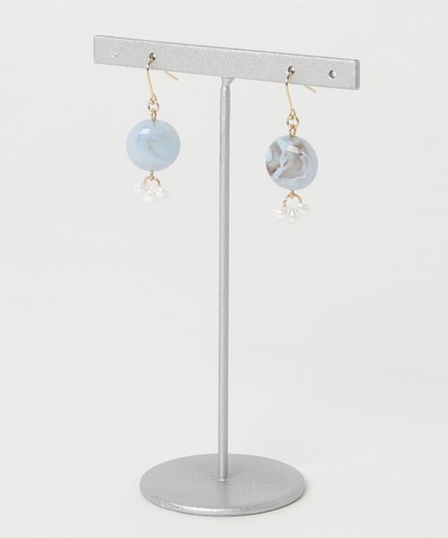 tone(トーン)の「【tschuss(チュース)】"PETITE" ピアス(ピアス(両耳用)・レディース・ピンク/オレンジ/ブルー/イエロー/グリーン・FREE)」の3枚目の写真