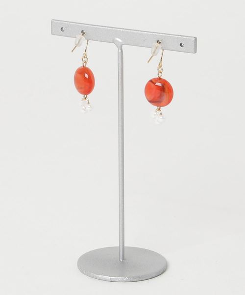 tone(トーン)の「【tschuss(チュース)】"PETITE" ピアス(ピアス(両耳用)・レディース・ピンク/オレンジ/ブルー/イエロー/グリーン・FREE)」の6枚目の写真