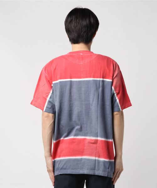 AOZORA（アオゾラ）の「AOZORA/アオゾラ　 チュウセンパネルボーダーTEE（Tシャツ/カットソー・メンズ・ネイビー/オリーブ・MEDIUM/LARGE）」の4枚目の写真