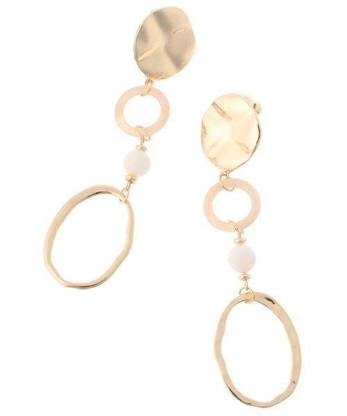 YECCA VECCA（イェッカヴェッカ）の「メタル×シェルイヤリング（イヤリング・レディース・シルバー/ゴールド・FREE）」の4枚目の写真