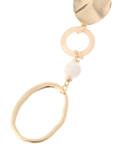 YECCA VECCA（イェッカヴェッカ）の「メタル×シェルイヤリング（イヤリング・レディース・シルバー/ゴールド・FREE）」の6枚目の写真