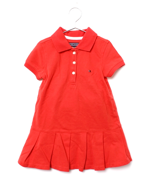 TOMMY HILFIGER（トミーヒルフィガー）の「SOLID MINI POLO DRESS（ワンピース・キッズ・レッド/ピンク/イエロー/グリーン/ネイビー・120/100/80/110/90）」の5枚目の写真