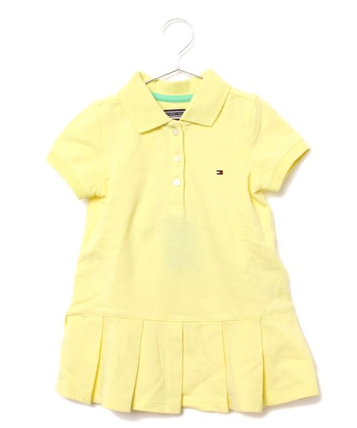 TOMMY HILFIGER（トミーヒルフィガー）の「SOLID MINI POLO DRESS（ワンピース・キッズ・レッド/ピンク/イエロー/グリーン/ネイビー・120/100/80/110/90）」の3枚目の写真