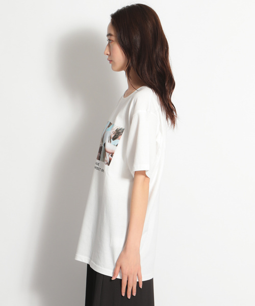 niko and...（ニコアンド）の「オーディエンスフォトＴシャツ（Tシャツ/カットソー・レディース・オフホワイト/チャコール/ホワイト・MEDIUM/LARGE）」の16枚目の写真