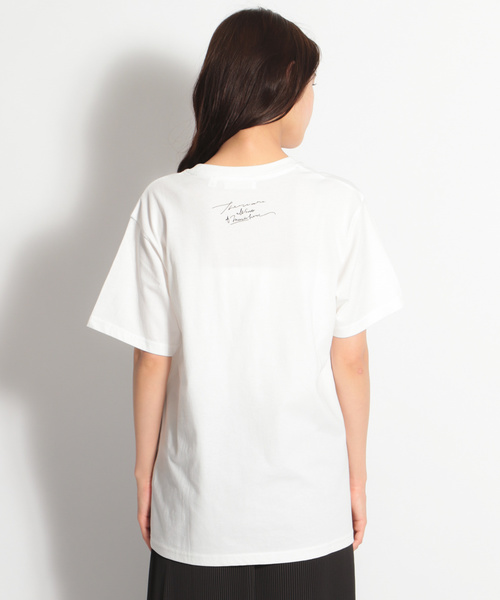 niko and...（ニコアンド）の「オーディエンスフォトＴシャツ（Tシャツ/カットソー・レディース・オフホワイト/チャコール/ホワイト・MEDIUM/LARGE）」の14枚目の写真