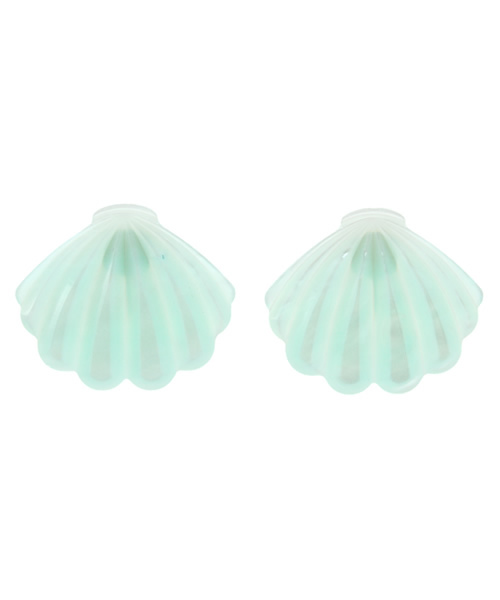 WEGO（ウィゴー）の「WEGO/マーブルシェルイヤリング（イヤリング・レディース・ホワイト/サックスブルー/ピンク・FREE）」の3枚目の写真