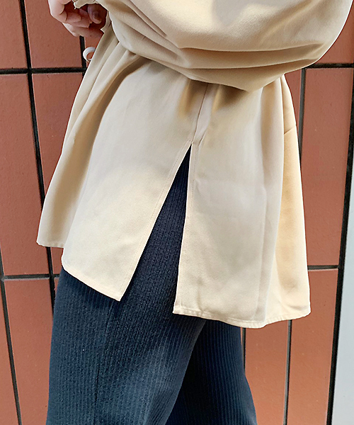apres jour(アプレジュール)の「フリルネックドロストチュニック【ZOZOTOWN限定アイテム】(シャツ/ブラウス・レディース・モカ/スモークピンク/ライトベージュ・フリー)」の20枚目の写真