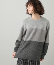 JUNRED | アルパカ混３パネルニット(ニット/セーター)