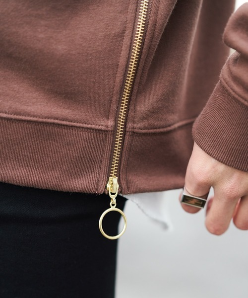 KANGOL（カンゴール）の「Wサイドリングジップ プルオーバーパーカー【anown×KANGOL 限定コラボ】（パーカー・メンズ・エメラルドブルー/ブラック/ブラウン・FREE）」の4枚目の写真