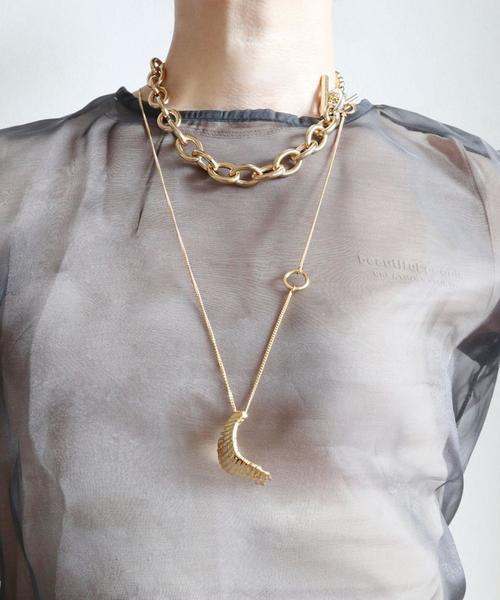 ASTRAET（アストラット）の「＜in mood（インムード）＞OVAL ネックレス▲（ネックレス・レディース・ゴールド/シルバー・FREE）」の5枚目の写真