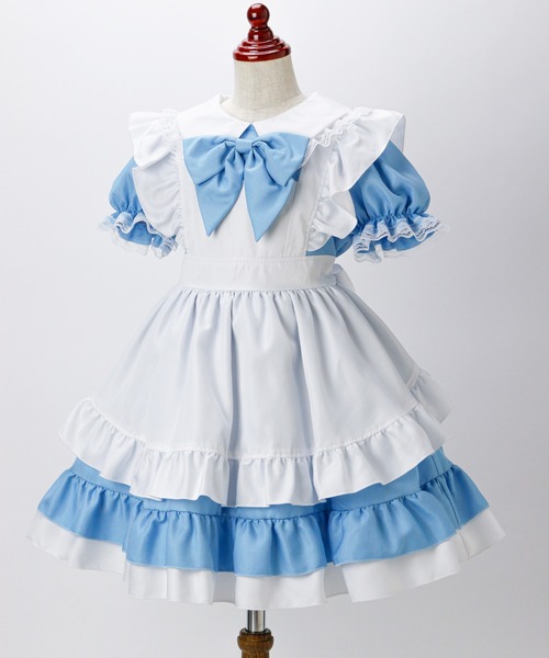 Catherine Cottage(キャサリンコテージ)の「水色アリス エプロンドレスワンピース(ワンピース・キッズ・ブルー・90/100/110/120/130)」の9枚目の写真