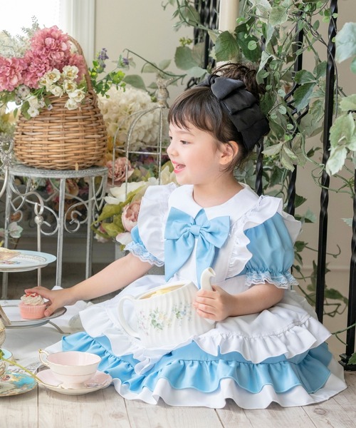 Catherine Cottage(キャサリンコテージ)の「水色アリス エプロンドレスワンピース(ワンピース・キッズ・ブルー・90/100/110/120/130)」の18枚目の写真