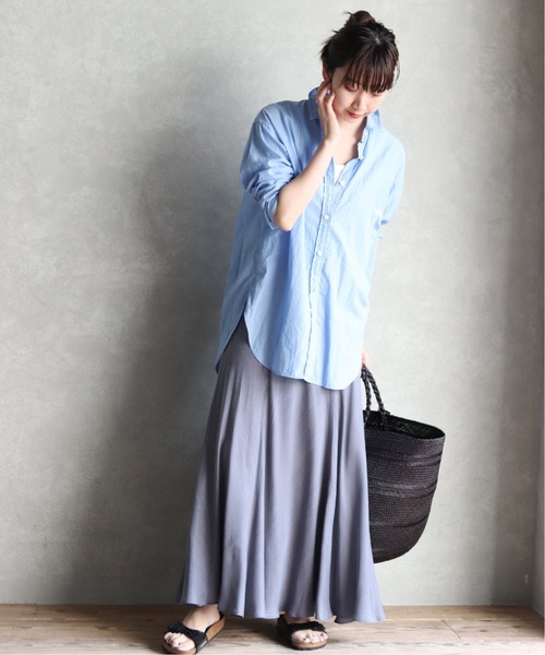 plage（プラージュ）の「Fibril ギャザーロングスカート9◇（スカート  