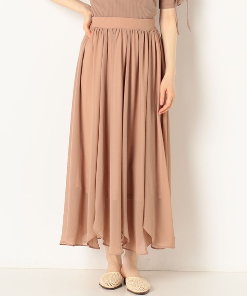 archives(アルシーヴ)の「イレヘムワッシャーシフォンスカート(スカート・レディース・グリーン/ネイビー/アイボリー/ブルー/ピンクベージュ・MEDIUM)」の18枚目の写真