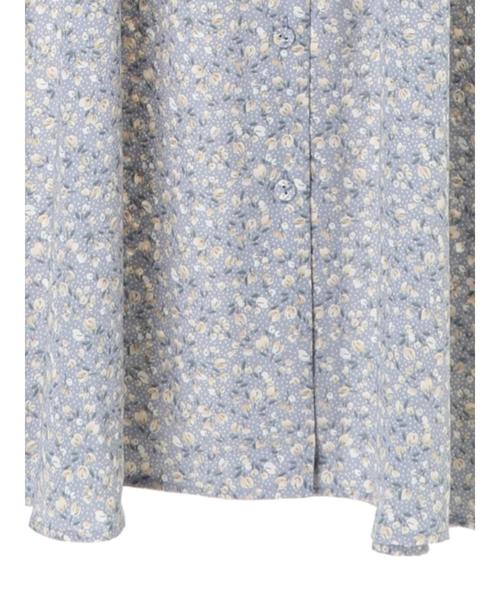 earth music&ecology（アースミュージックアンドエコロジー）の「花柄ガウンワンピース ＊（ワンピース・レディース・ベージュ/グリーン/サックスブルー・FREE）」の15枚目の写真