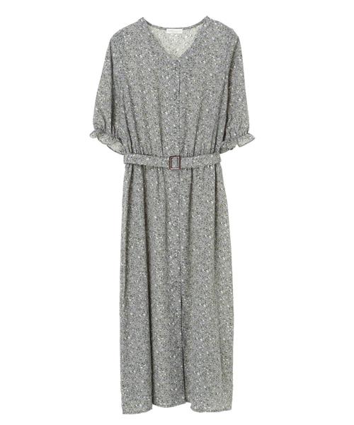 earth music&ecology（アースミュージックアンドエコロジー）の「花柄ガウンワンピース ＊（ワンピース・レディース・ベージュ/グリーン/サックスブルー・FREE）」の18枚目の写真