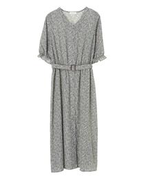 earth music&ecology | 花柄ガウンワンピース ＊(ワンピース)