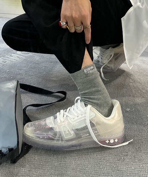 MASONPRINCE（メイソンプリンス）の「【MASONPRINCE】ブランドロゴ ソックス 靴下（ソックス/靴下・メンズ・ホワイト/ブラック/グレー・FREE）」の3枚目の写真