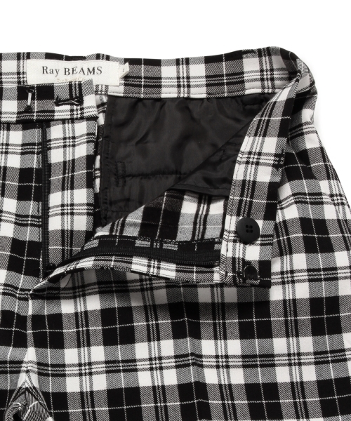 Ray BEAMS（レイビームス）の「Ray BEAMS / チェック ストレッチ クロップド（その他パンツ・レディース・オフホワイト/グレー/ネイビー・0/1）」の15枚目の写真