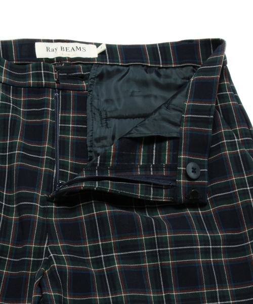 Ray BEAMS（レイビームス）の「Ray BEAMS / チェック ストレッチ クロップド（その他パンツ・レディース・オフホワイト/グレー/ネイビー・0/1）」の21枚目の写真