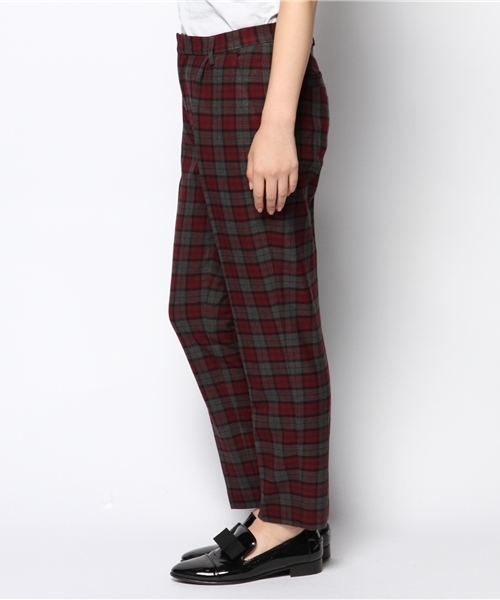 Ray BEAMS（レイビームス）の「Ray BEAMS / チェック ストレッチ クロップド（その他パンツ・レディース・オフホワイト/グレー/ネイビー・0/1）」の9枚目の写真