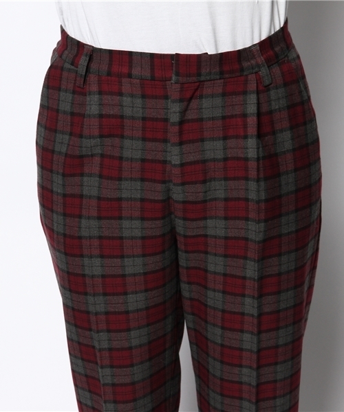 Ray BEAMS（レイビームス）の「Ray BEAMS / チェック ストレッチ クロップド（その他パンツ・レディース・オフホワイト/グレー/ネイビー・0/1）」の11枚目の写真