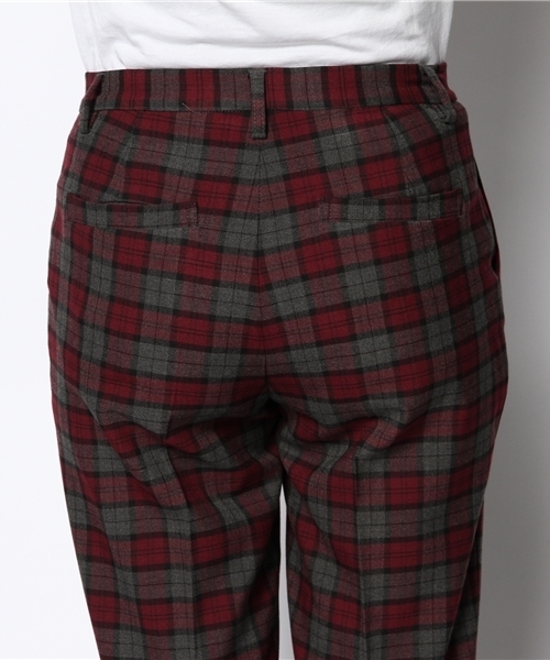 Ray BEAMS（レイビームス）の「Ray BEAMS / チェック ストレッチ クロップド（その他パンツ・レディース・オフホワイト/グレー/ネイビー・0/1）」の4枚目の写真