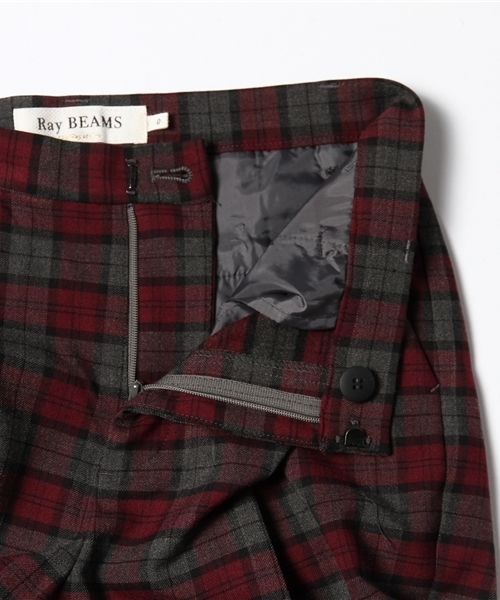 Ray BEAMS（レイビームス）の「Ray BEAMS / チェック ストレッチ クロップド（その他パンツ・レディース・オフホワイト/グレー/ネイビー・0/1）」の7枚目の写真