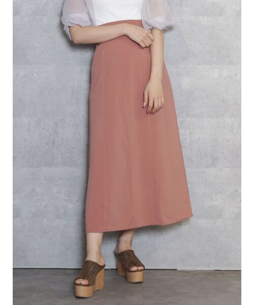 dazzlin(ダズリン)の「ハイウエストナロースカート(スカート・レディース・ブラック/ブラウン/モカ・FREE)」の2枚目の写真