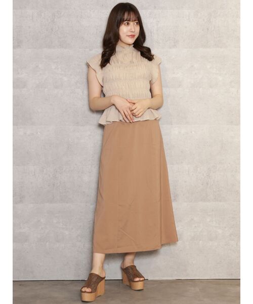 dazzlin(ダズリン)の「ハイウエストナロースカート(スカート・レディース・ブラック/ブラウン/モカ・FREE)」の16枚目の写真