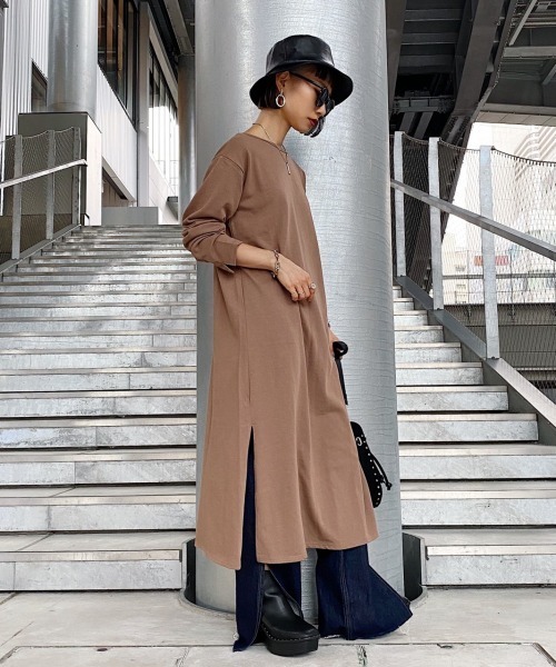 PAGEBOY（ページボーイ）の「バックレースアップワンピース（ワンピース・レディース・ブラック/ブラウン/グレイッシュベージュ・FREE）」の10枚目の写真