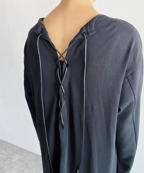 PAGEBOY（ページボーイ）の「バックレースアップワンピース（ワンピース・レディース・ブラック/ブラウン/グレイッシュベージュ・FREE）」の16枚目の写真