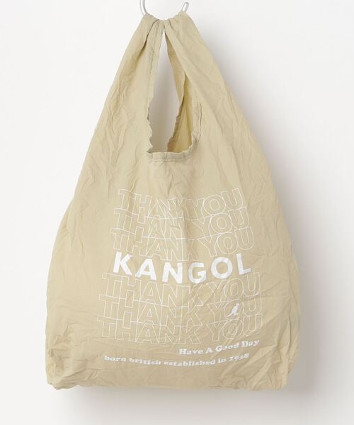 KANGOL（カンゴール）の「【KANGOL / カンゴール】 プリント折りたたみエコバッグ（エコバッグ/サブバッグ・レディース・グレー/ホワイト/ベージュ・MEDIUM）」の11枚目の写真