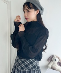 シャーリングシアーブラウス