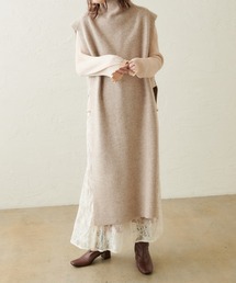 natural couture | ハイネックロングベスト(ベスト)