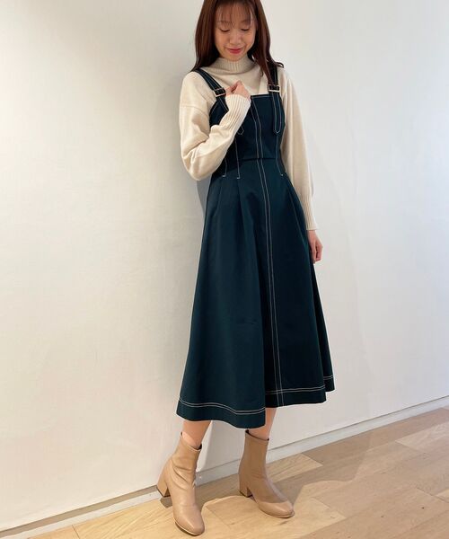 数量限定セール Majestic ワンピース ドレスステッチデザインワンピ ワンピース