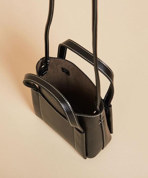 【新品未使用】BEAUTY&amp;YOUTH ミニスクエアステッチショルダーバッグ BEAUTY&YOUTH UNITED ARROWS（ビューティーアンドユースユナイテッド